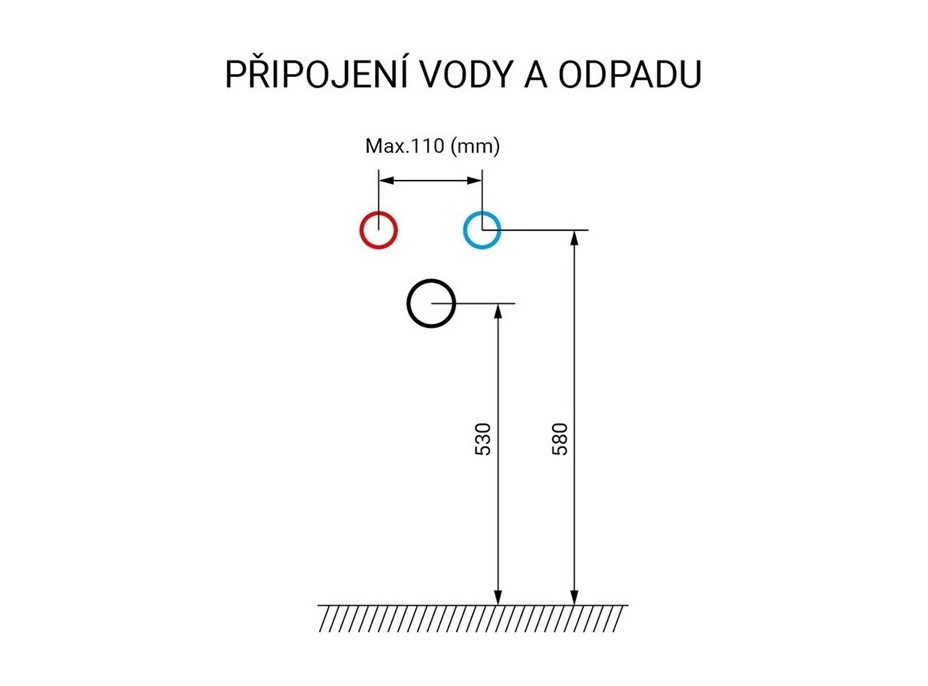 Kúpeľňová závesná skrinka pod umývadlo BINO - 121 cm