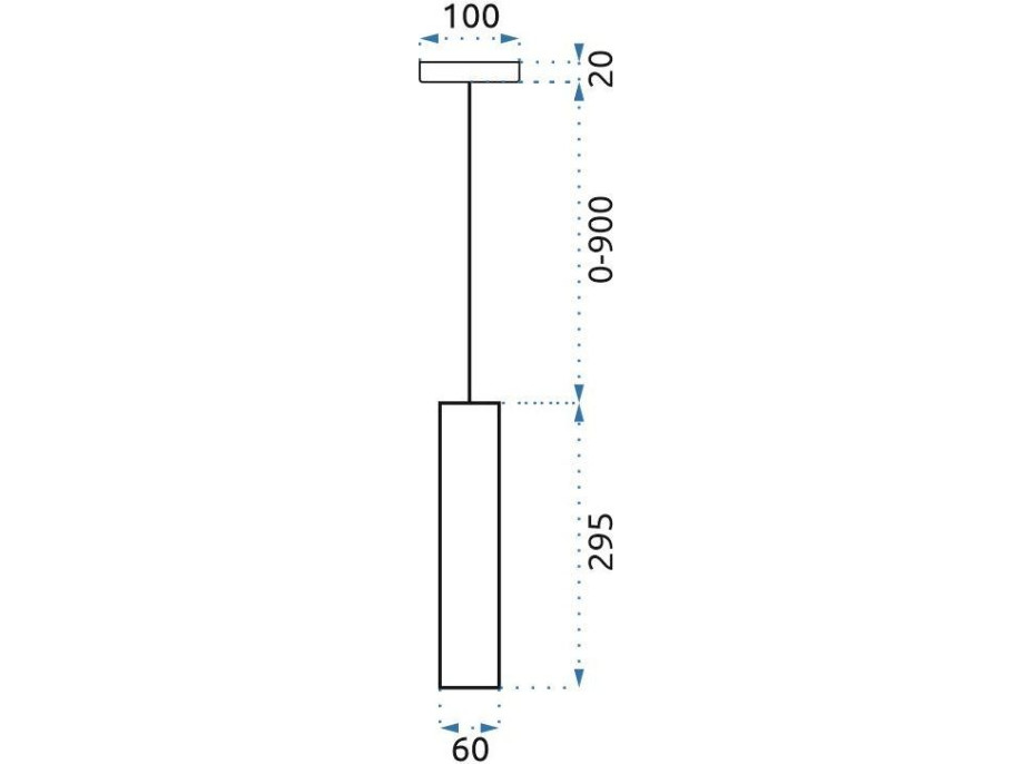 Stropné svietidlo SPIKE long 29,5 cm - čierne/zlaté