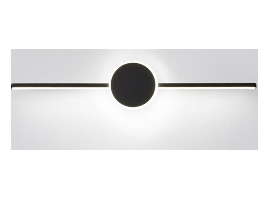 Nástenné LED svietidlo nad zrkadlo PROPELLER - 41 cm - 7W - čierne