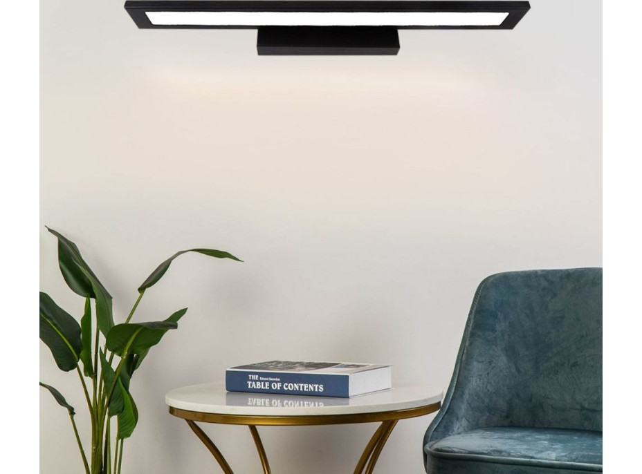 Nástenné LED svietidlo nad zrkadlo FLAT - 80 cm - 7W - čierne