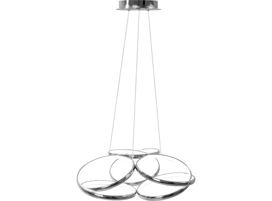 Stropné LED svietidlo HALO 120W - chrómové + ovládač