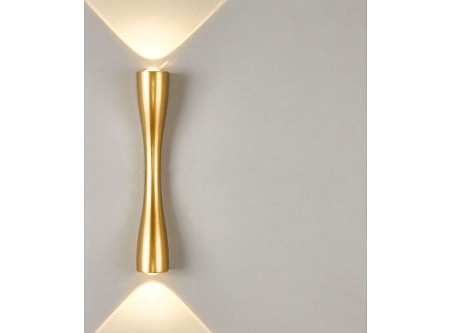 Nástenné LED svietidlo HOURGLASS - 10W - zlaté