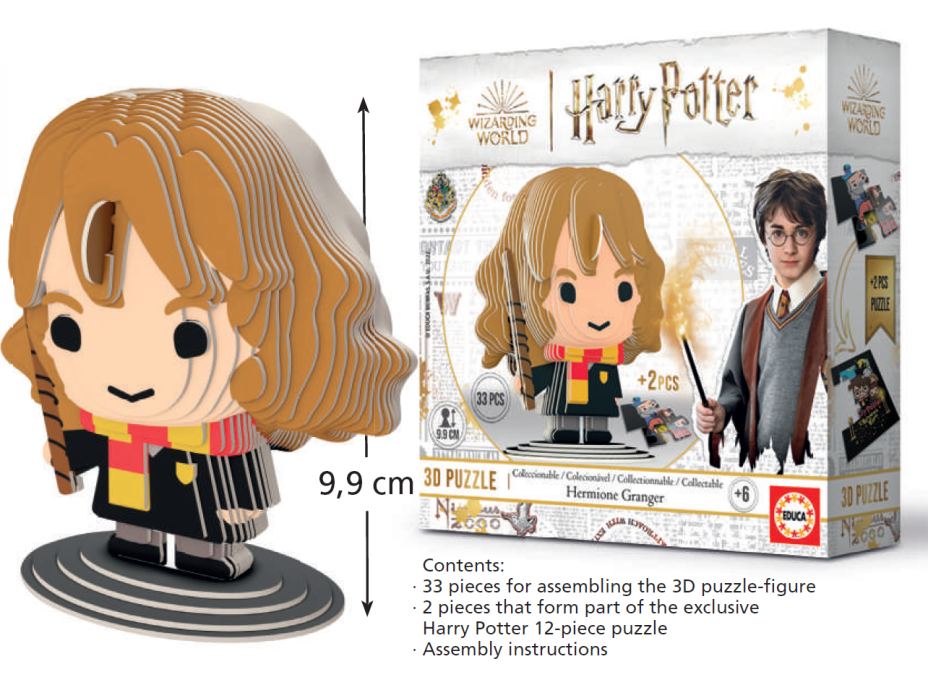 EDUCA 3D puzzle Harry Potter: Hermiona Grangerová 33 dielikov