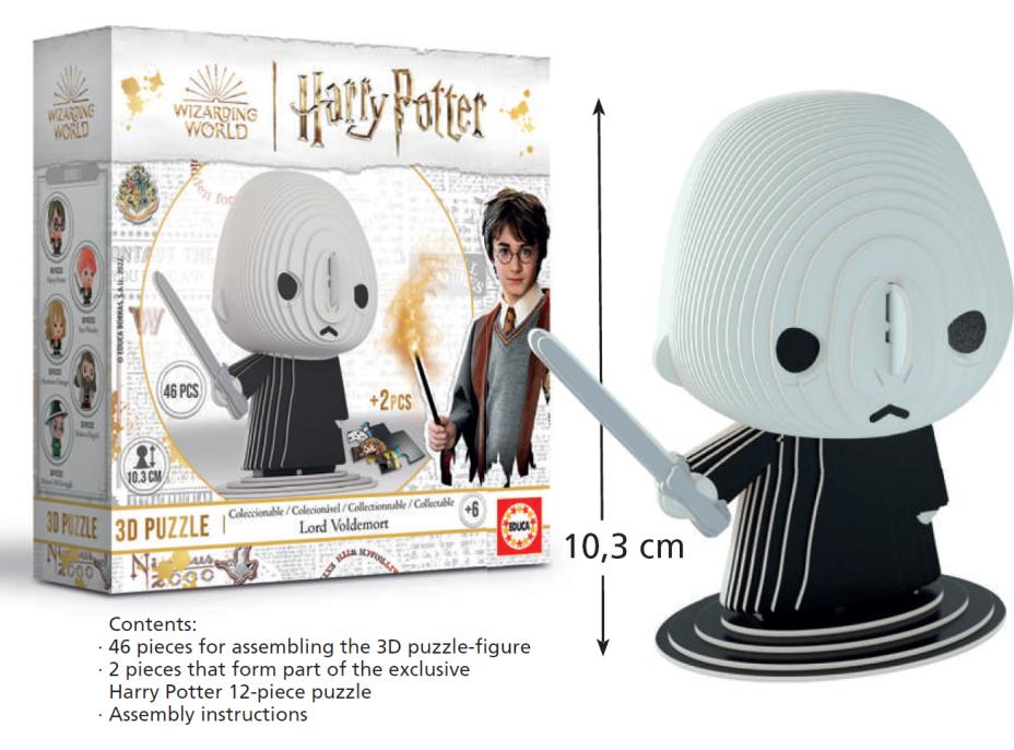 EDUCA 3D puzzle Harry Potter: Lord Voldemort 46 dielikov