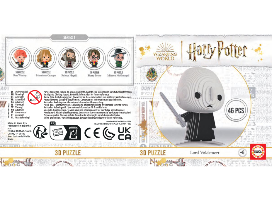 EDUCA 3D puzzle Harry Potter: Lord Voldemort 46 dielikov