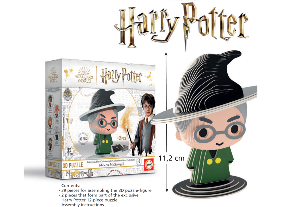 EDUCA 3D puzzle Harry Potter: Minerva McGonagallová 39 dielikov