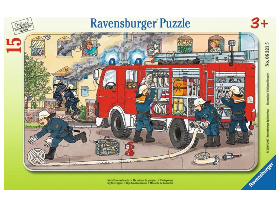 RAVENSBURGER Puzzle Hasiči v akcii 15 dielikov