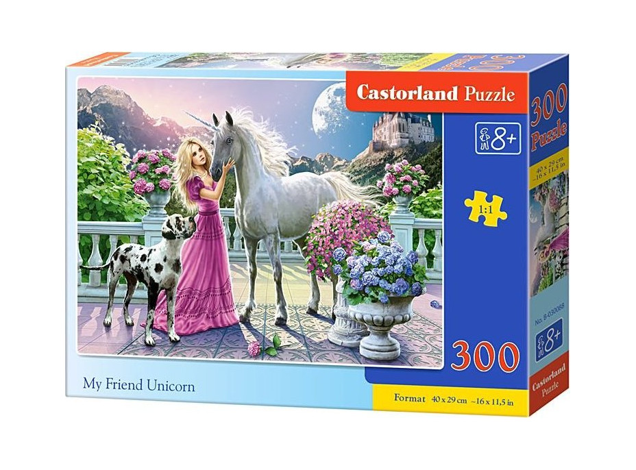 CASTORLAND Puzzle Môj priateľ jednorožec 300 dielikov