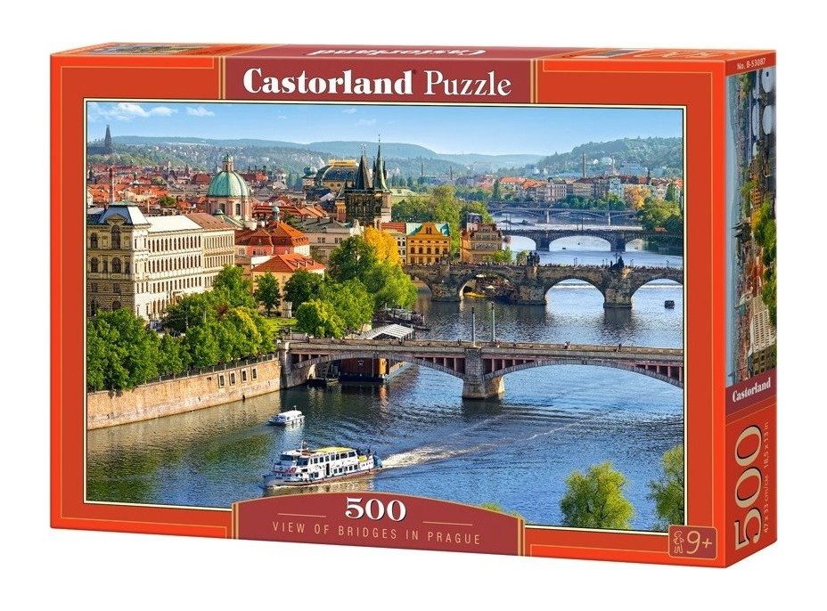 CASTORLAND Puzzle Pražské mosty 500 dielikov