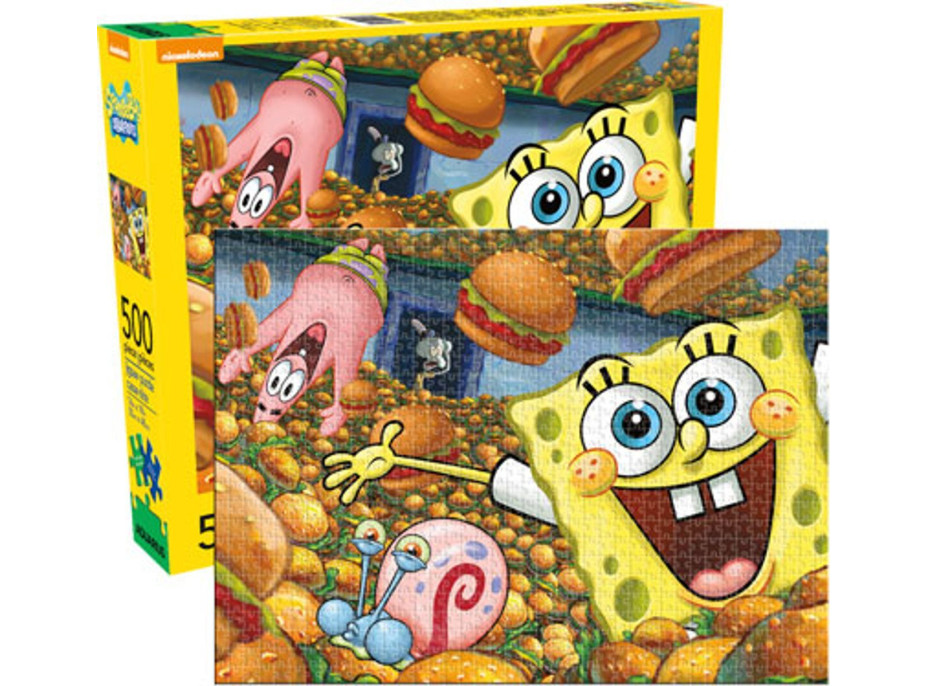 AQUARIUS Puzzle SpongeBob SquarePants: Krabie hambáča 500 dielikov