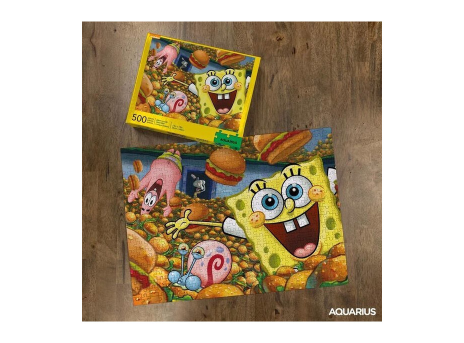 AQUARIUS Puzzle SpongeBob SquarePants: Krabie hambáča 500 dielikov