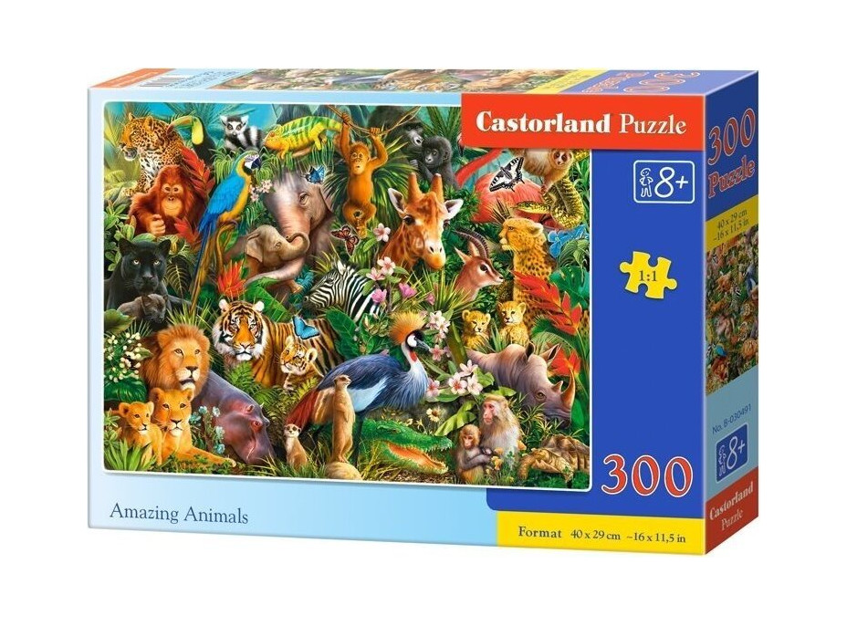 CASTORLAND Puzzle Úžasné zvieratá 300 dielikov