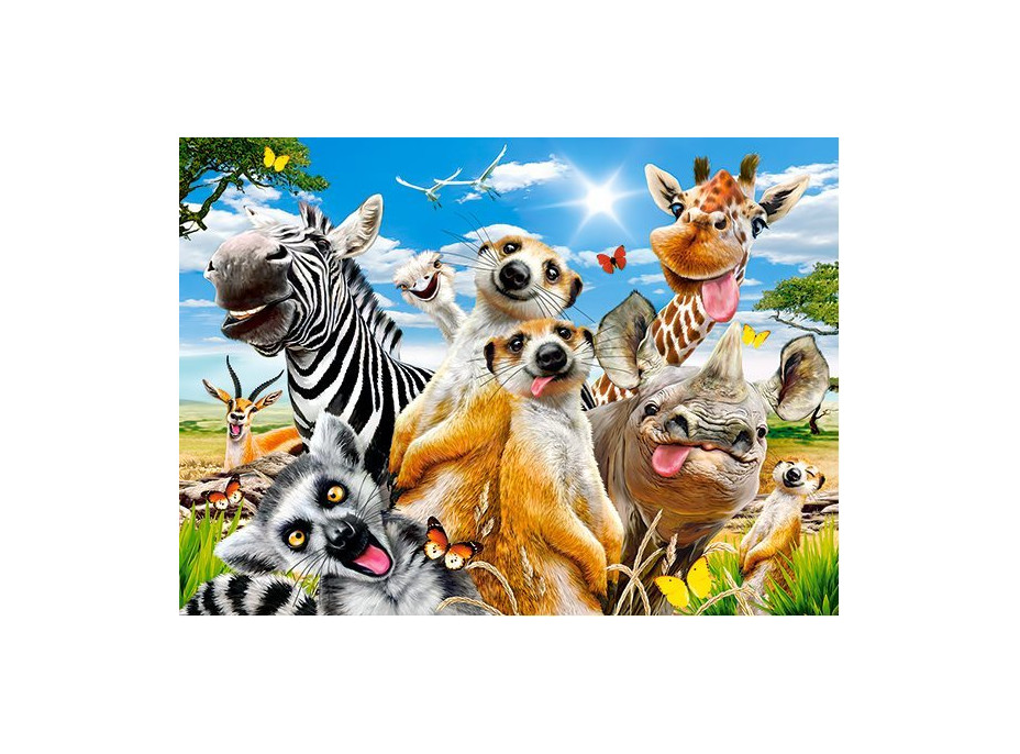 CASTORLAND Puzzle Africkej selfie 200 dielikov