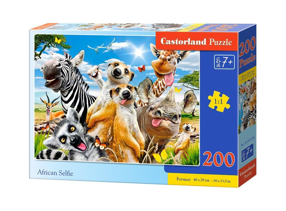 CASTORLAND Puzzle Africkej selfie 200 dielikov