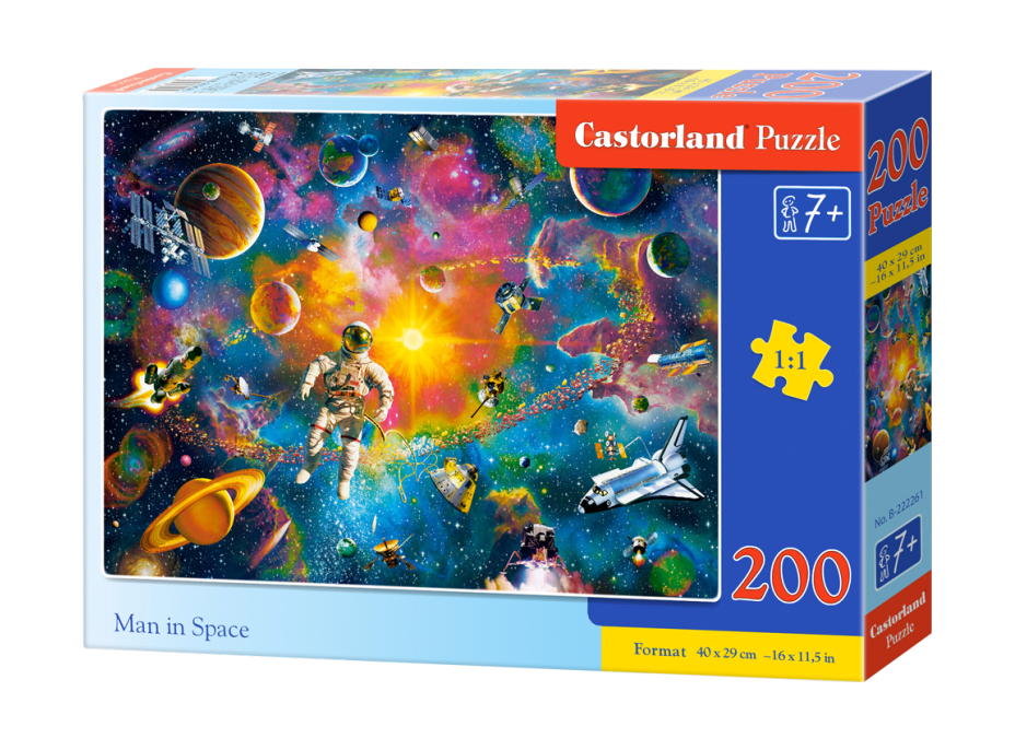 CASTORLAND Puzzle Človek vo vesmíre 200 dielikov