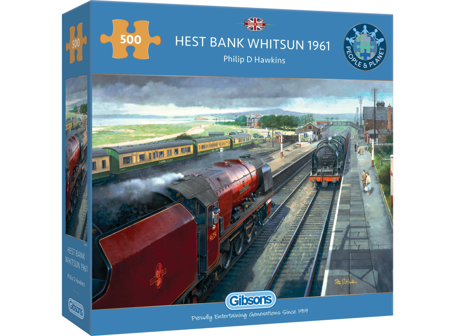 GIBSONS Puzzle Hest Bank Whitsun 1961, 500 dielikov