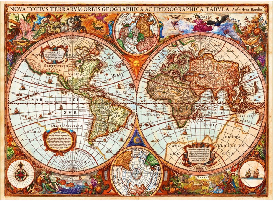 GRAFIKA Puzzle Historická mapa sveta 3000 dielikov