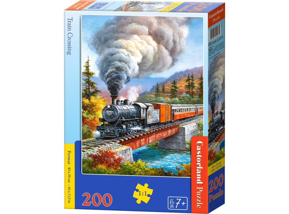 CASTORLAND Puzzle Železničný most 200 dielikov