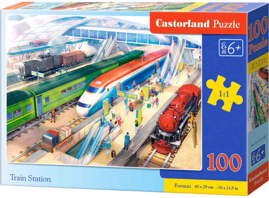 CASTORLAND Puzzle Železničná stanica 100 dielikov