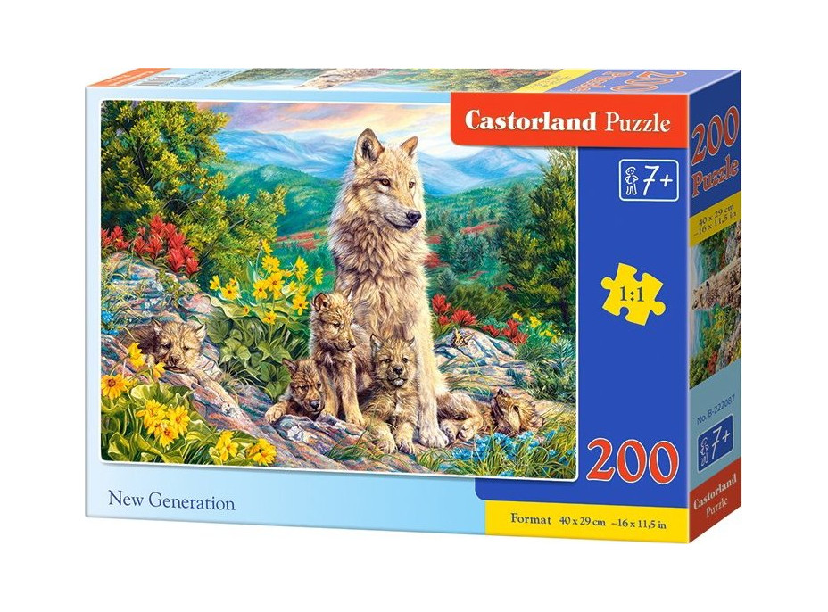 CASTORLAND Puzzle Nová generácia 200 dielikov