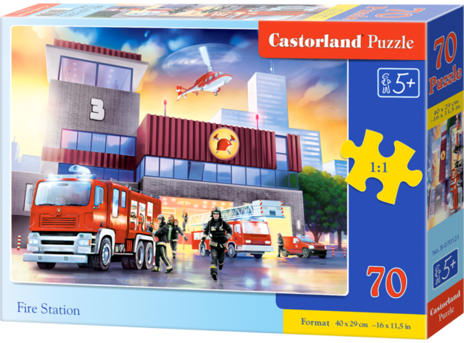 CASTORLAND Puzzle Požiarna stanica 70 dielikov