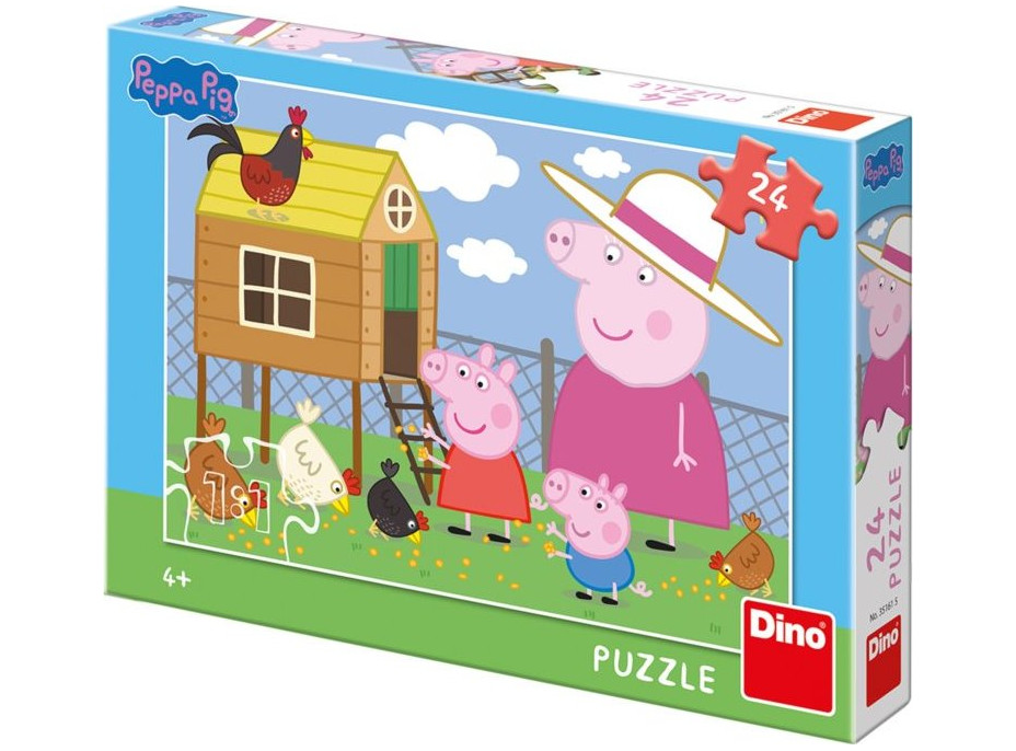 DINO Puzzle Prasiatko Peppa 24 dielikov