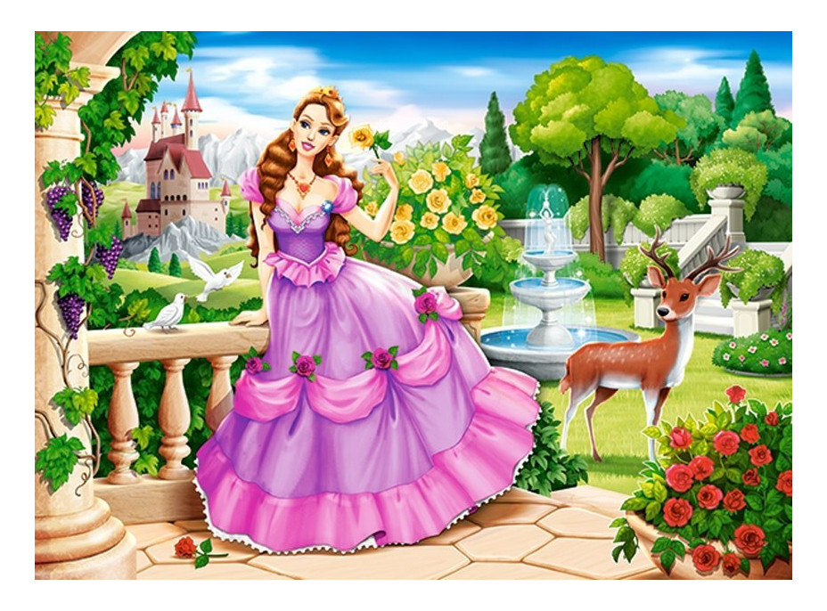 CASTORLAND Puzzle Princezná v kráľovskej záhrade 100 dielikov