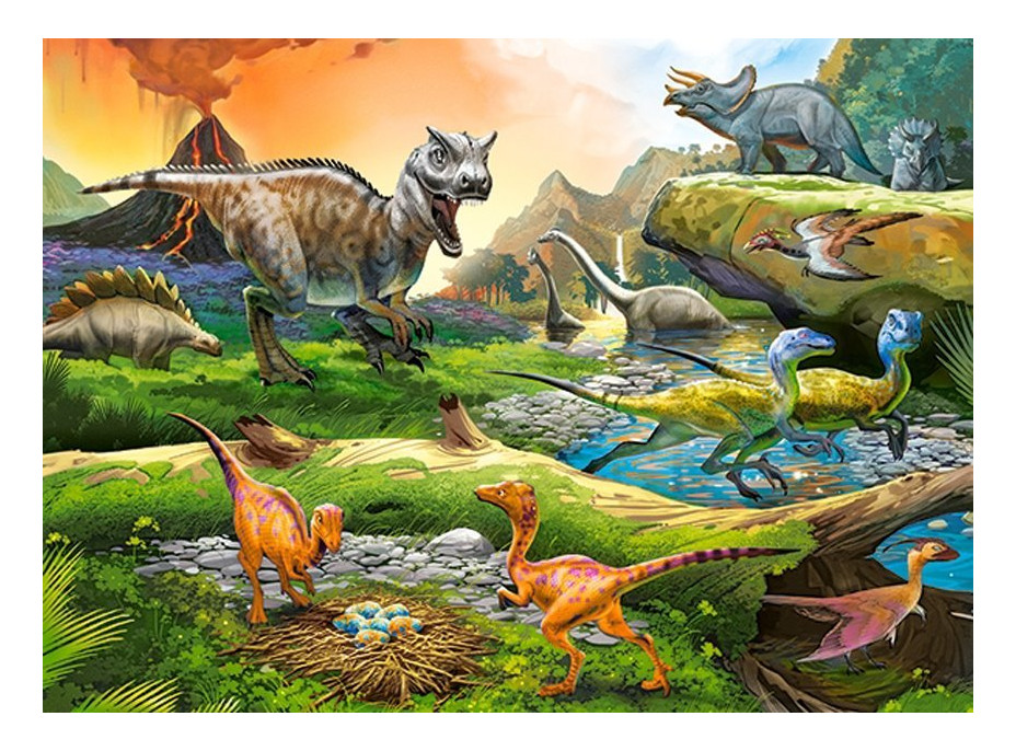 CASTORLAND Puzzle Svet dinosaurov 100 dielikov