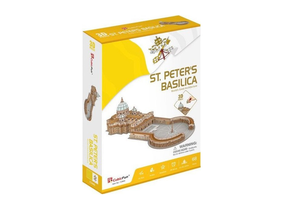 CUBICFUN 3D puzzle Bazilika svätého Petra 68 dielikov