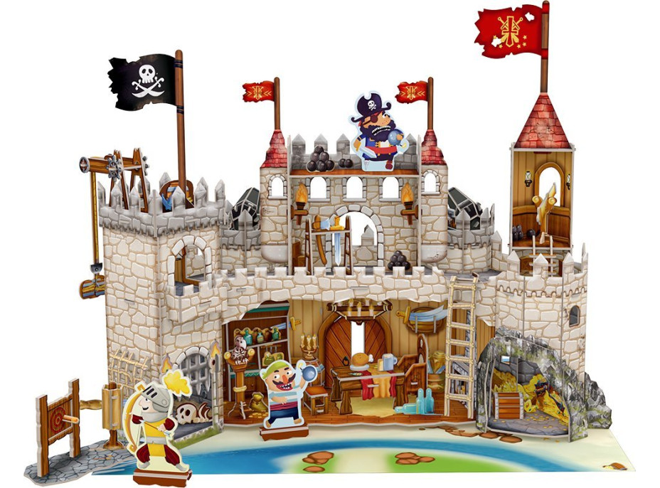 CUBICFUN 3D puzzle Pirátsky hrad 183 dielikov