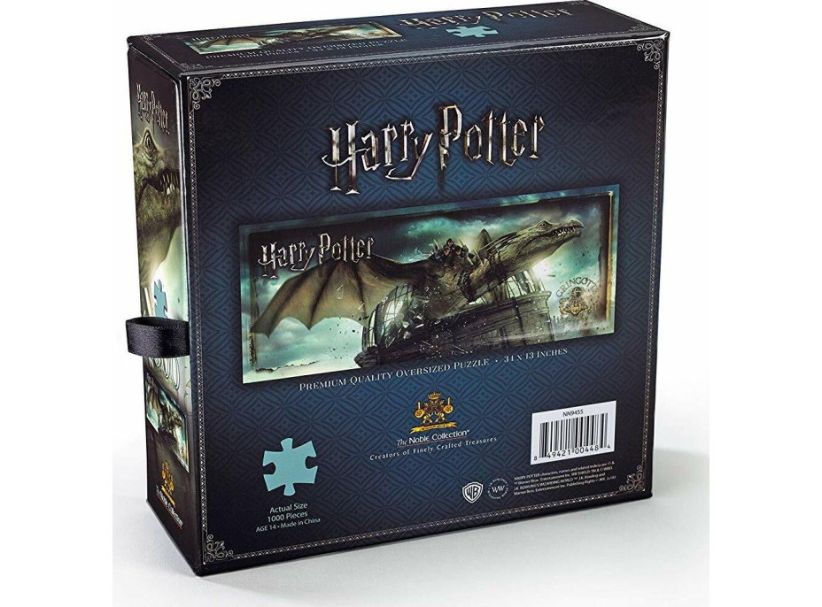 NOBLE PARTNERS Panoramatické puzzle Harry Potter: Útek od Gringottových 1000 dielikov