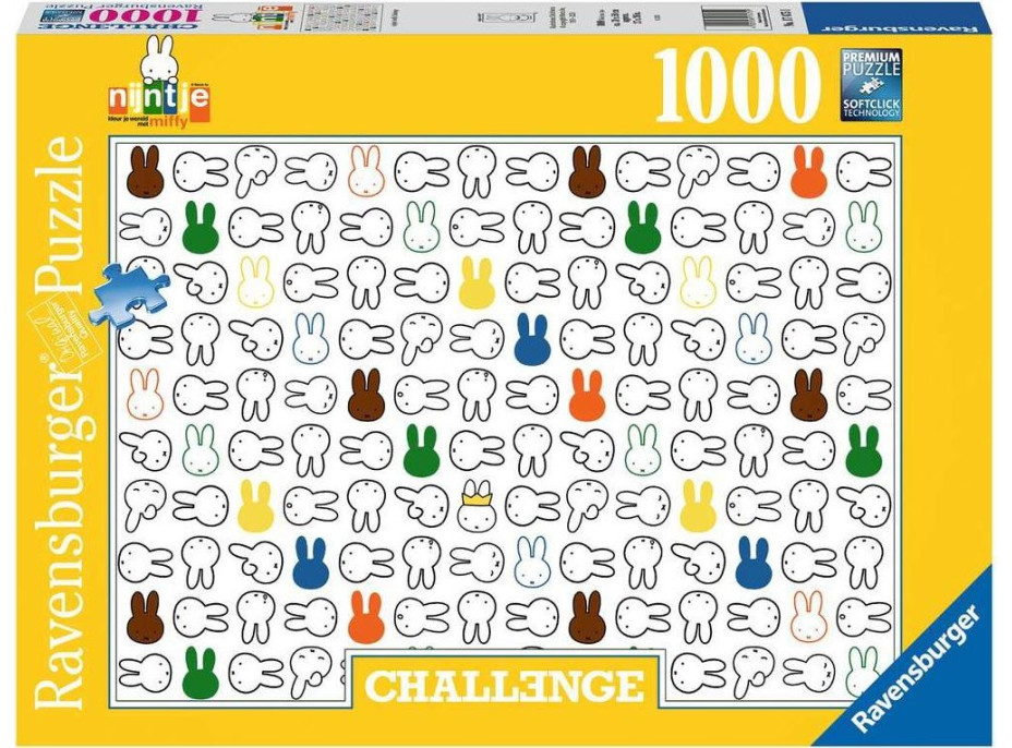 RAVENSBURGER Puzzle Challenge: Miffy 1000 dielikov