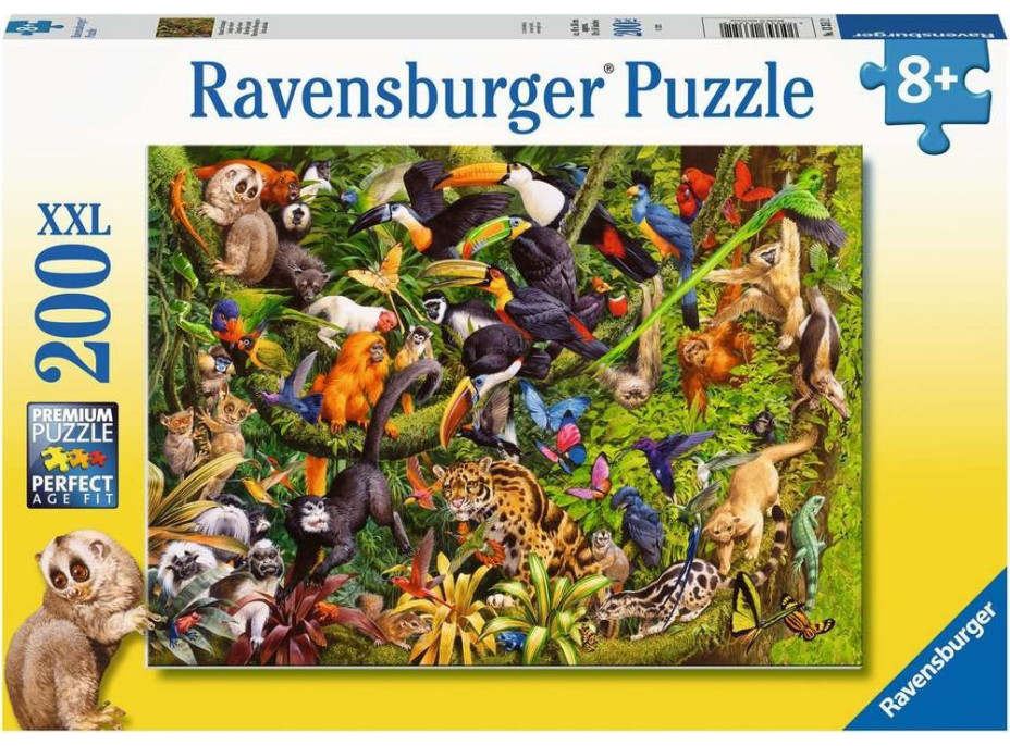 RAVENSBURGER Puzzle Dažďový prales XXL 200 dielikov