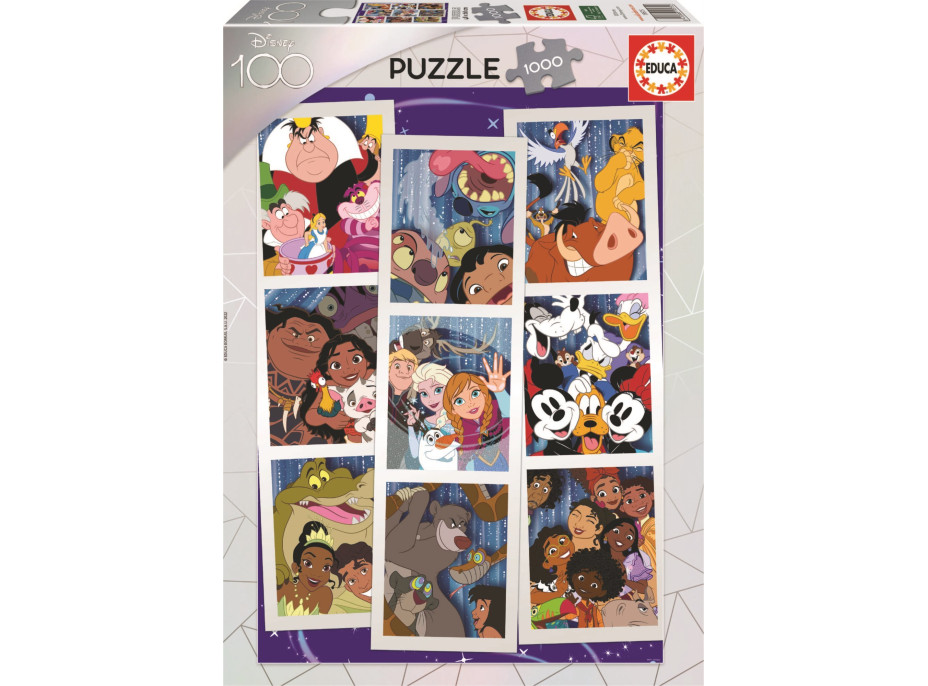 EDUCA Puzzle Disney 100 - koláž 1000 dielikov