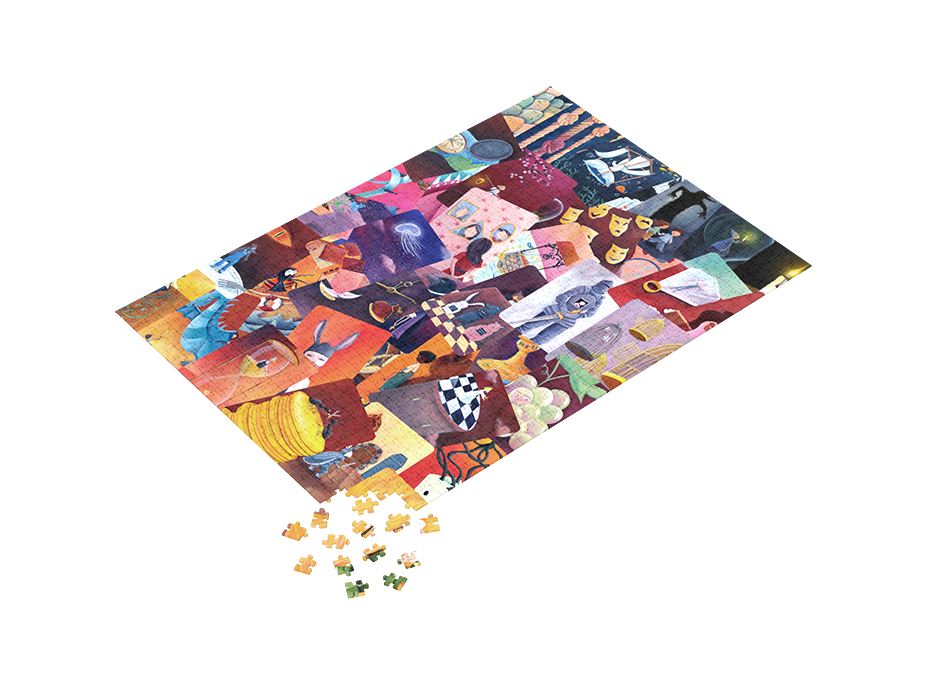 LIBELLUD Puzzle Dixit Collection: Červený Mišmaš 1000 dielikov