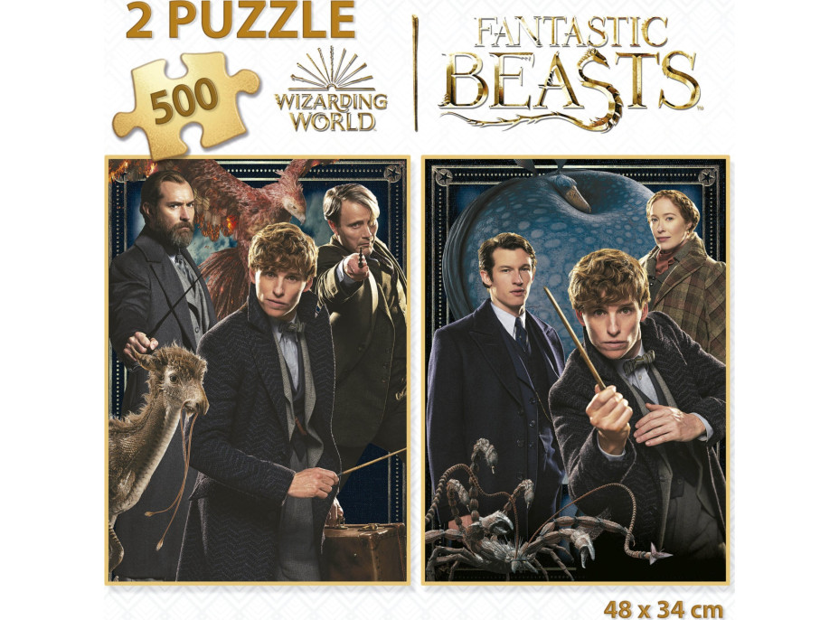 EDUCA Puzzle Fantastické zvieratá 2x500 dielikov