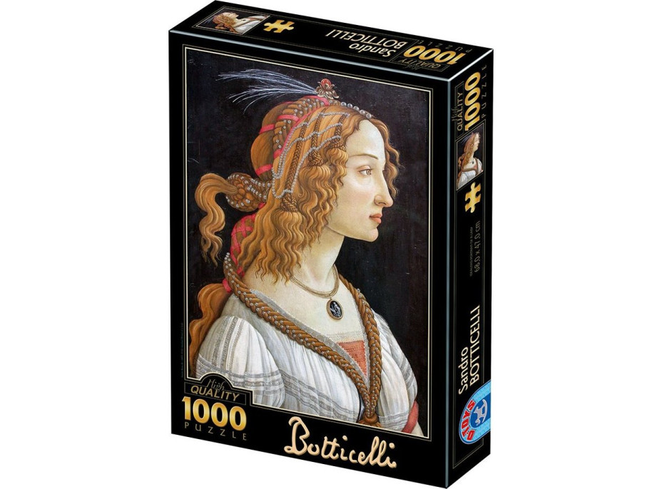 D-TOYS Puzzle Idealizovaný portrét dámy 1000 dielikov