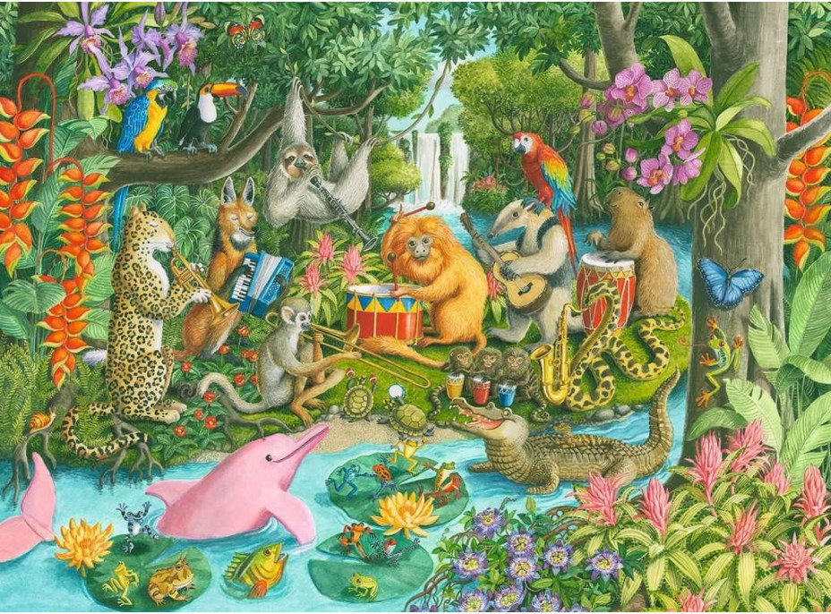 RAVENSBURGER Puzzle Kapela dažďového pralesa XXL 100 dielikov