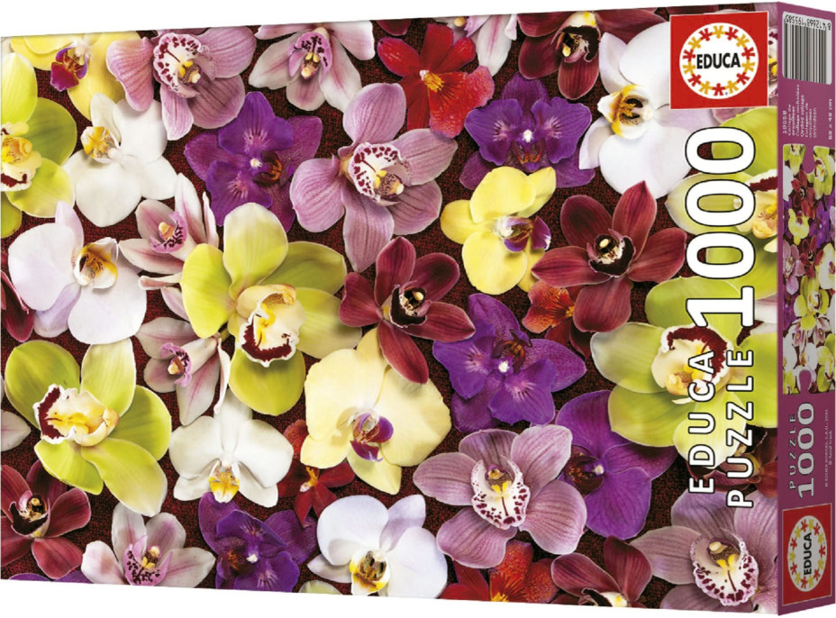 EDUCA Puzzle Koláž z orchideí 1000 dielikov