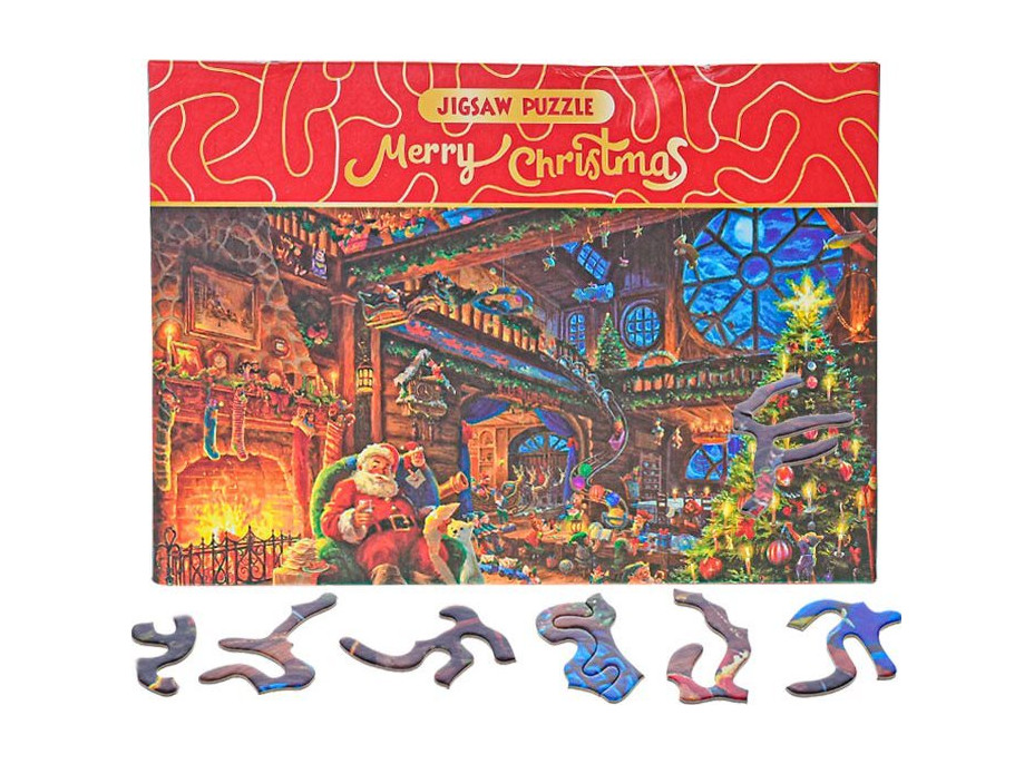 Puzzle Merry Christmas: U Santy doma 468 dielikov