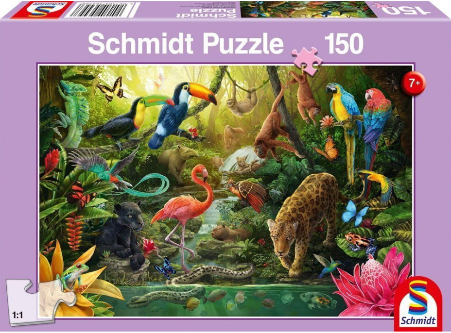 SCHMIDT Puzzle Obyvatelia džungle 150 dielikov