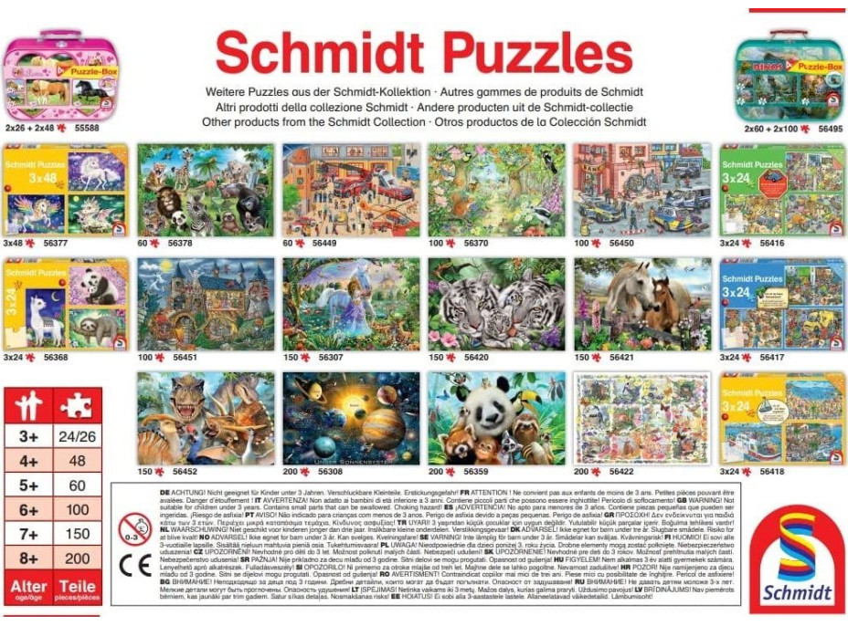 SCHMIDT Puzzle Pohľad do rytierskeho hradu 200 dielikov