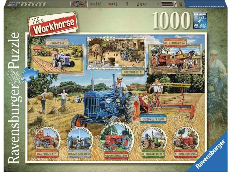 RAVENSBURGER Puzzle Práca na poli 1000 dielikov