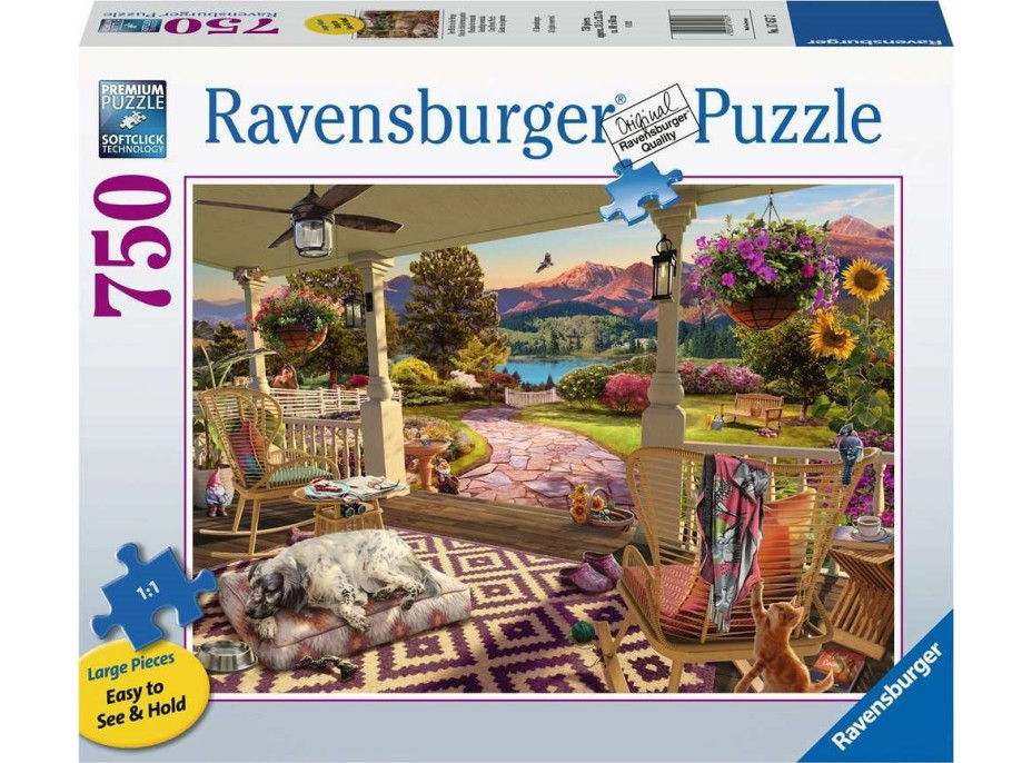 RAVENSBURGER Puzzle Útulná veranda XL 750 dielikov