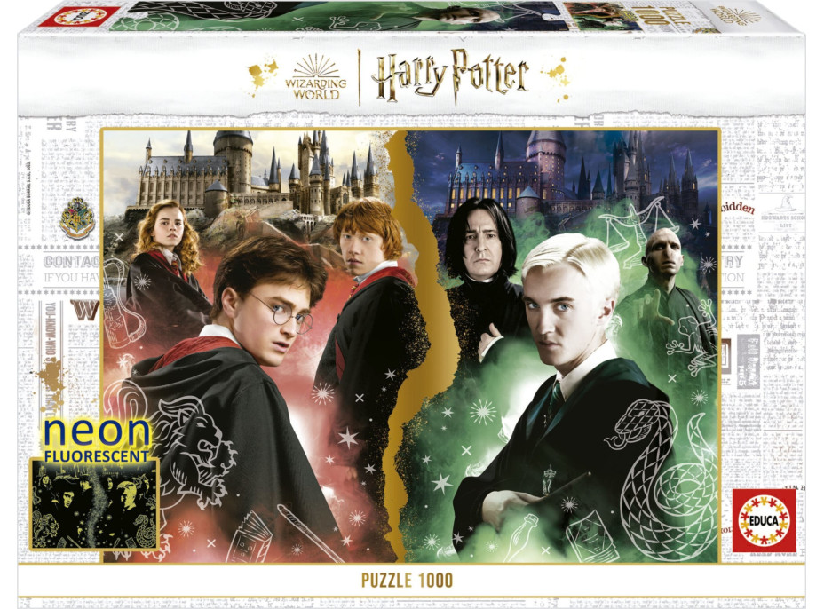 EDUCA Svietiace puzzle Harry Potter 1000 dielikov