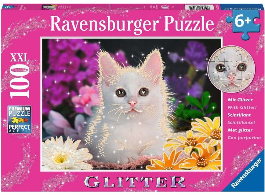 RAVENSBURGER Trblietavé puzzle Mačka XXL 100 dielikov