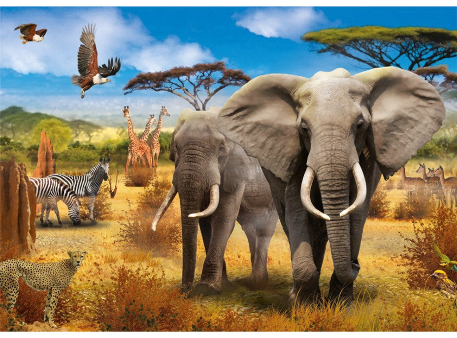 JUMBO Puzzle Africká savana 500 dielikov