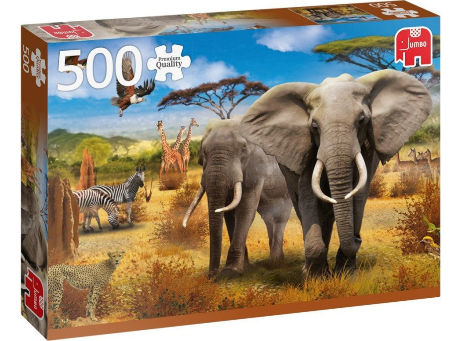 JUMBO Puzzle Africká savana 500 dielikov