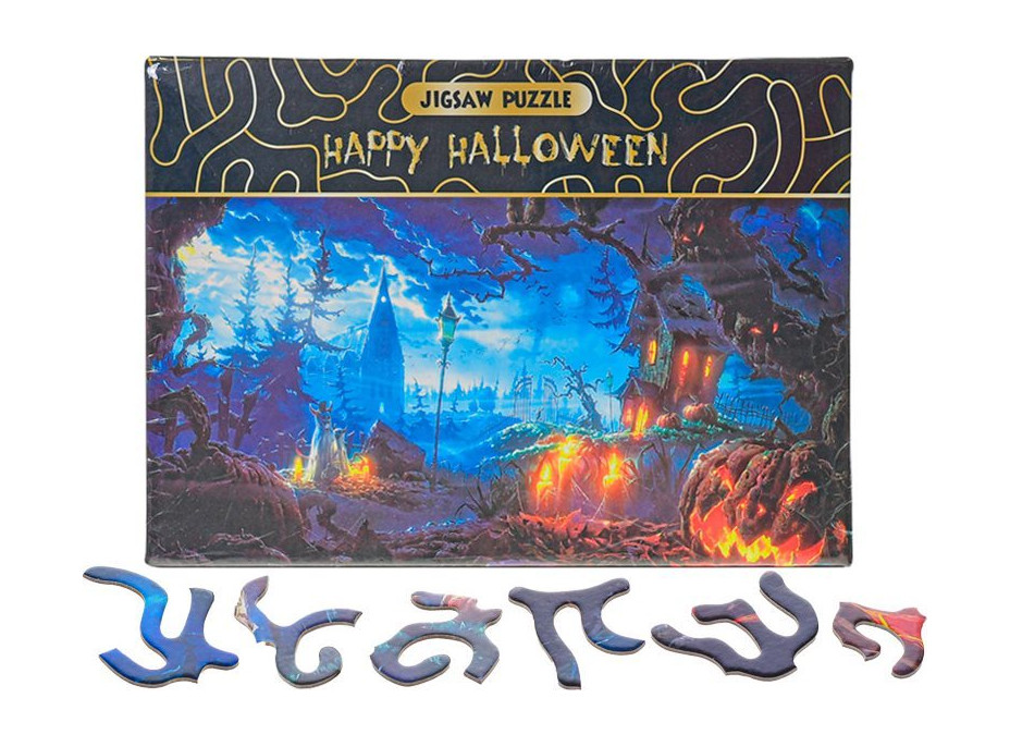 Puzzle Happy Halloween: Tekvicová záhrada 468 dielikov