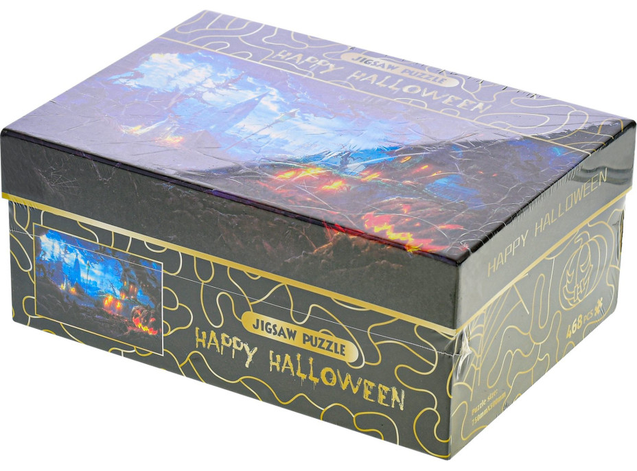 Puzzle Happy Halloween: Tekvicová záhrada 468 dielikov